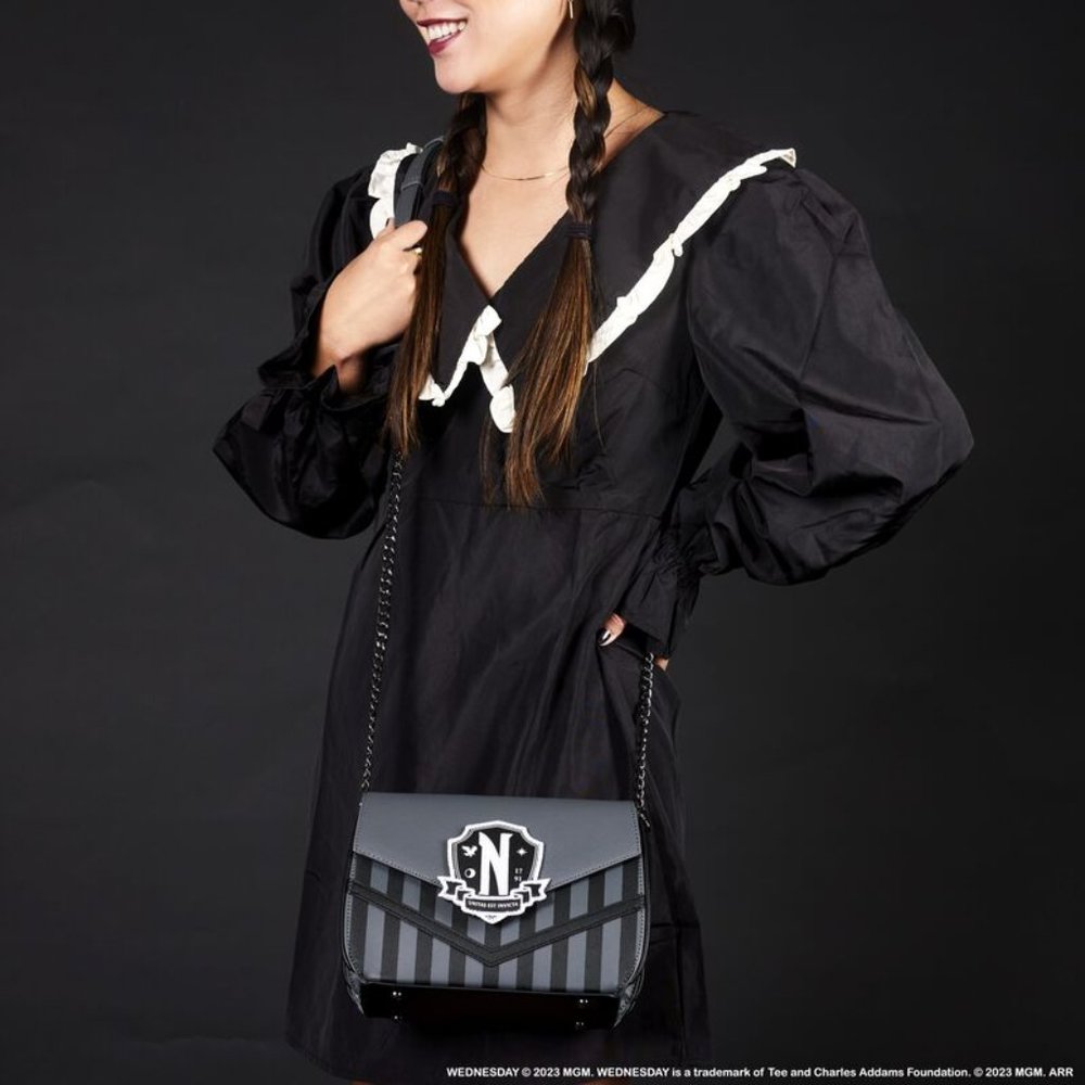 THE ADDAMS FAMILY Wednesday Addams Exclusive Nevermore Crossbody Bag